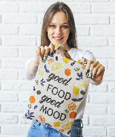 Сумка Эко Колор из двунитки 25х35 см, с полной запечаткой