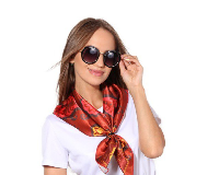 Платок Шанель 70х70 см, с полной запечаткой