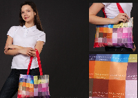 Сумка Шайни из сатена 25х35 см, с полной запечаткой