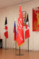 Флагшток напольный металлический с основанием Диск 1 шток 2,25 м