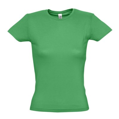 Футболка &quot;Miss&quot;, ярко-зеленый_2XL, 100% х/б, 150 г/м2