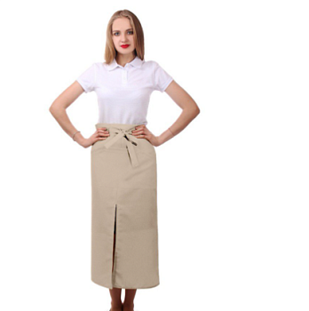 Фартук Шеф поясной с одним карманом, однотонный