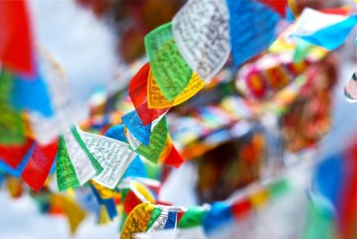 Флажки Лунгта, 10 шт. размер 20х24 см