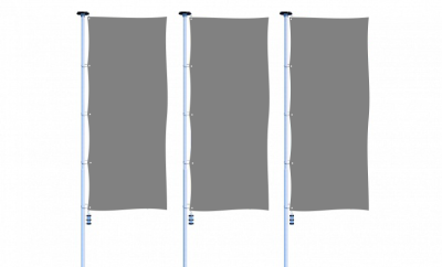 Серый флаг расцвечивания 70х105 см.