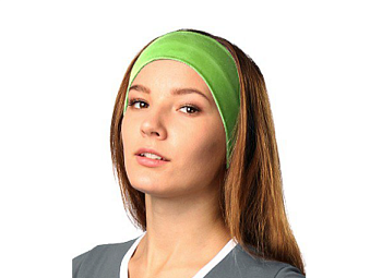 Повязка трикотажная двухслойная взрослая, однотонная